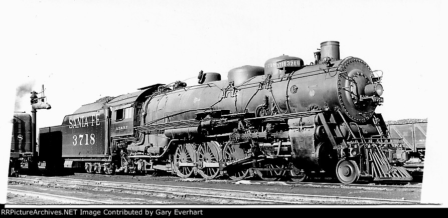 ATSF 4-8-2 # 3718 - Atchison, Topeka & Santa Fe